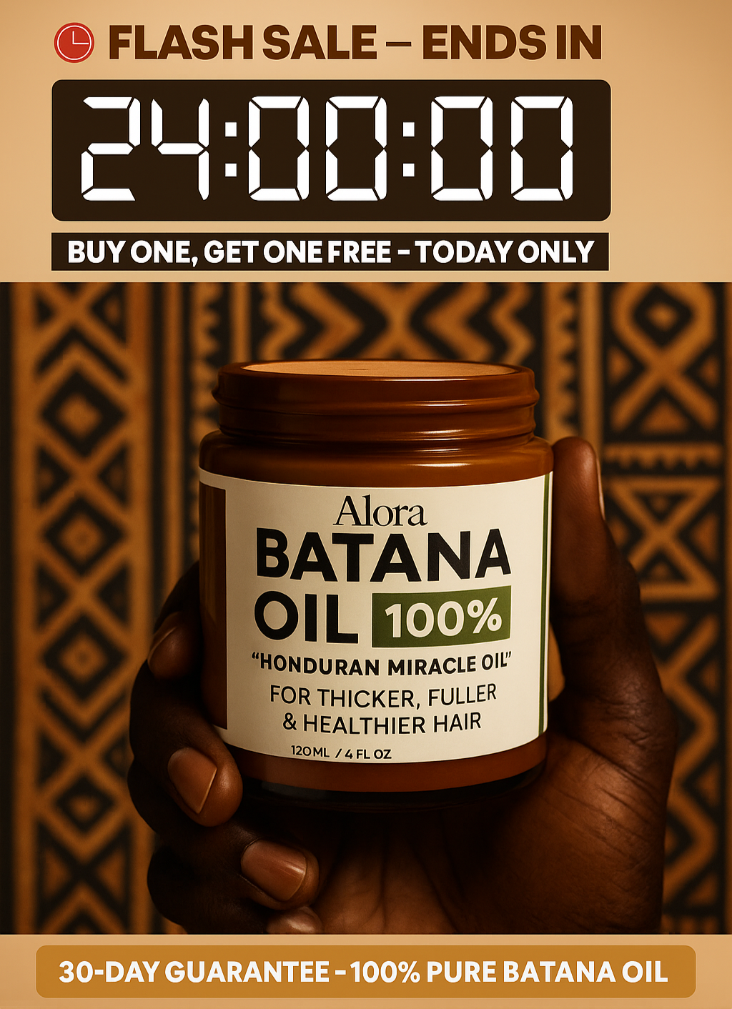 Alora's 100% Batana Hair Growth Oil